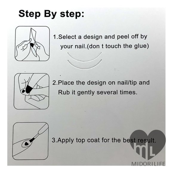 DISNEY (Daisy & Donald Duck) Fingernail Stickers Manicure Decals - Picture 3 of 9